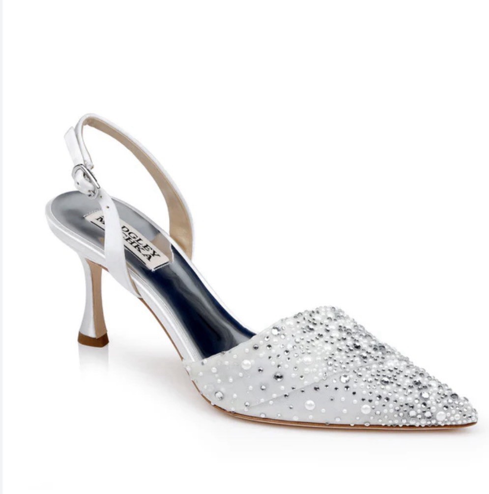 badgley mischka Brenna Sling back heels 5.5 Retain $245