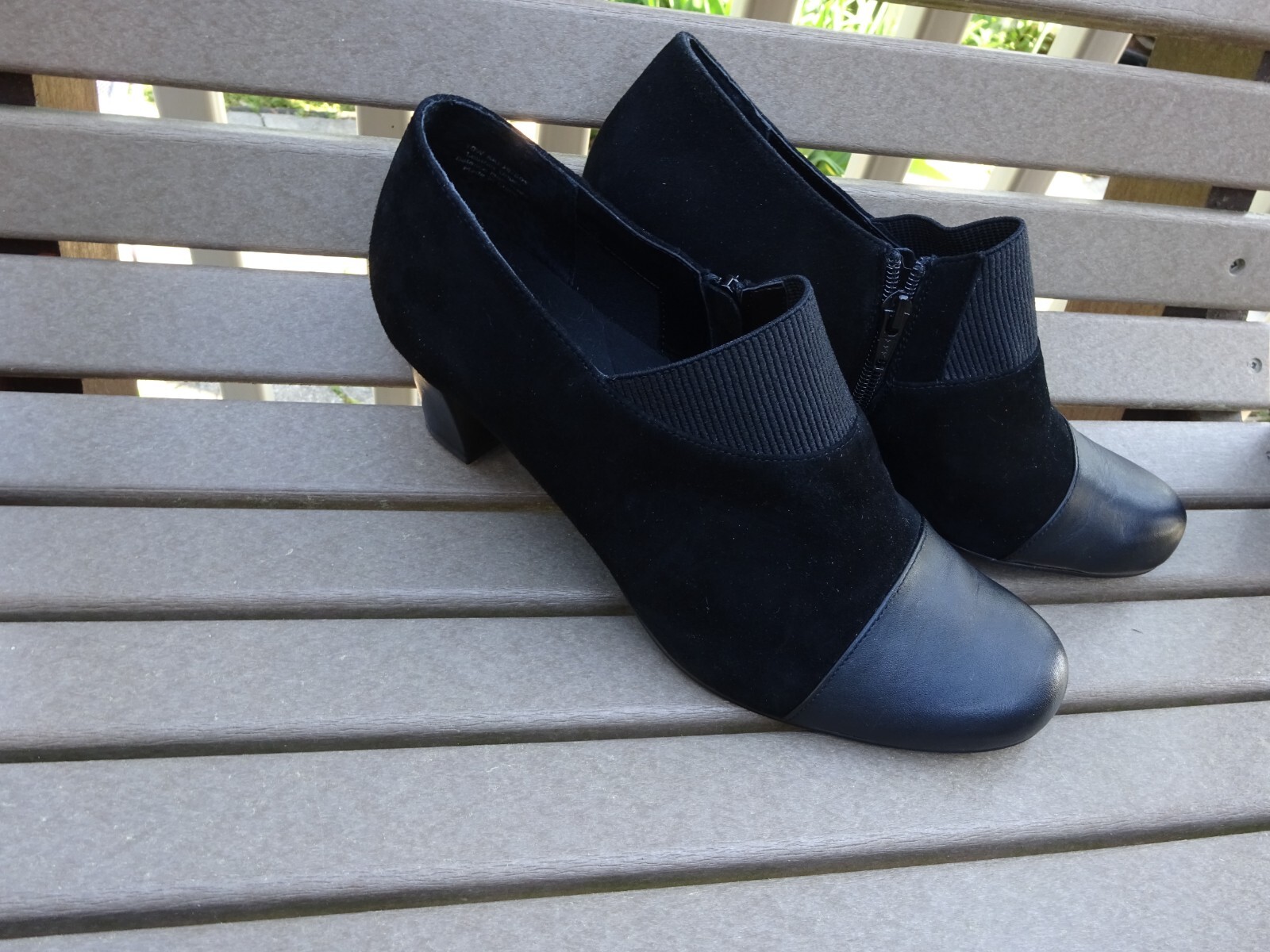 David Tate Tip And Fox Tailored Hope Leather Suede Bootie Witch Shoes 10W flaw
