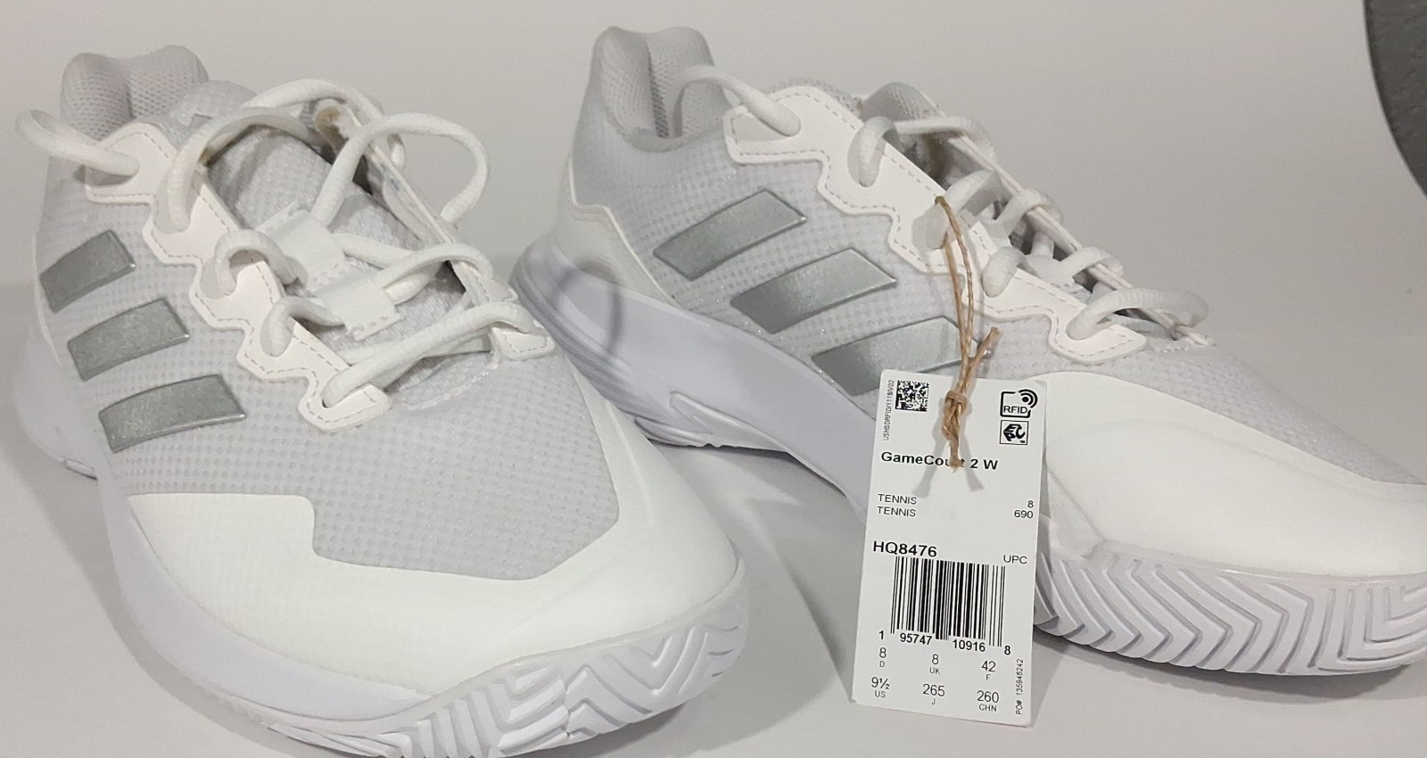 Adidas Game Court 2 W Cloud White Tennis Shoes Women’s Size 9.5 HQ8476