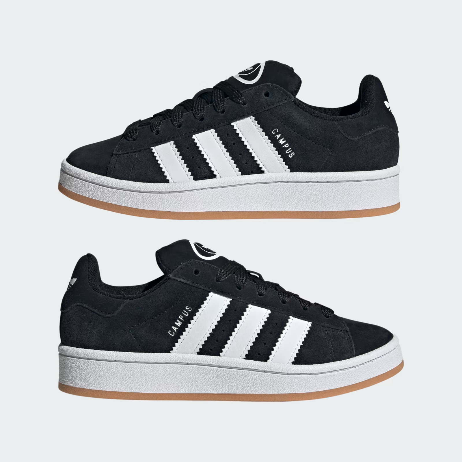 adidas Campus 00s Core Black Gum Kids/Juniors Womens Sneakers HQ6638