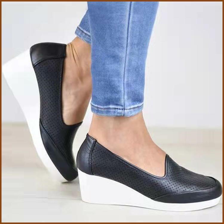 Sandalias de Cuña De Plataforma Para Mujer Zapatos De Verano Tacón Alto ElegantE