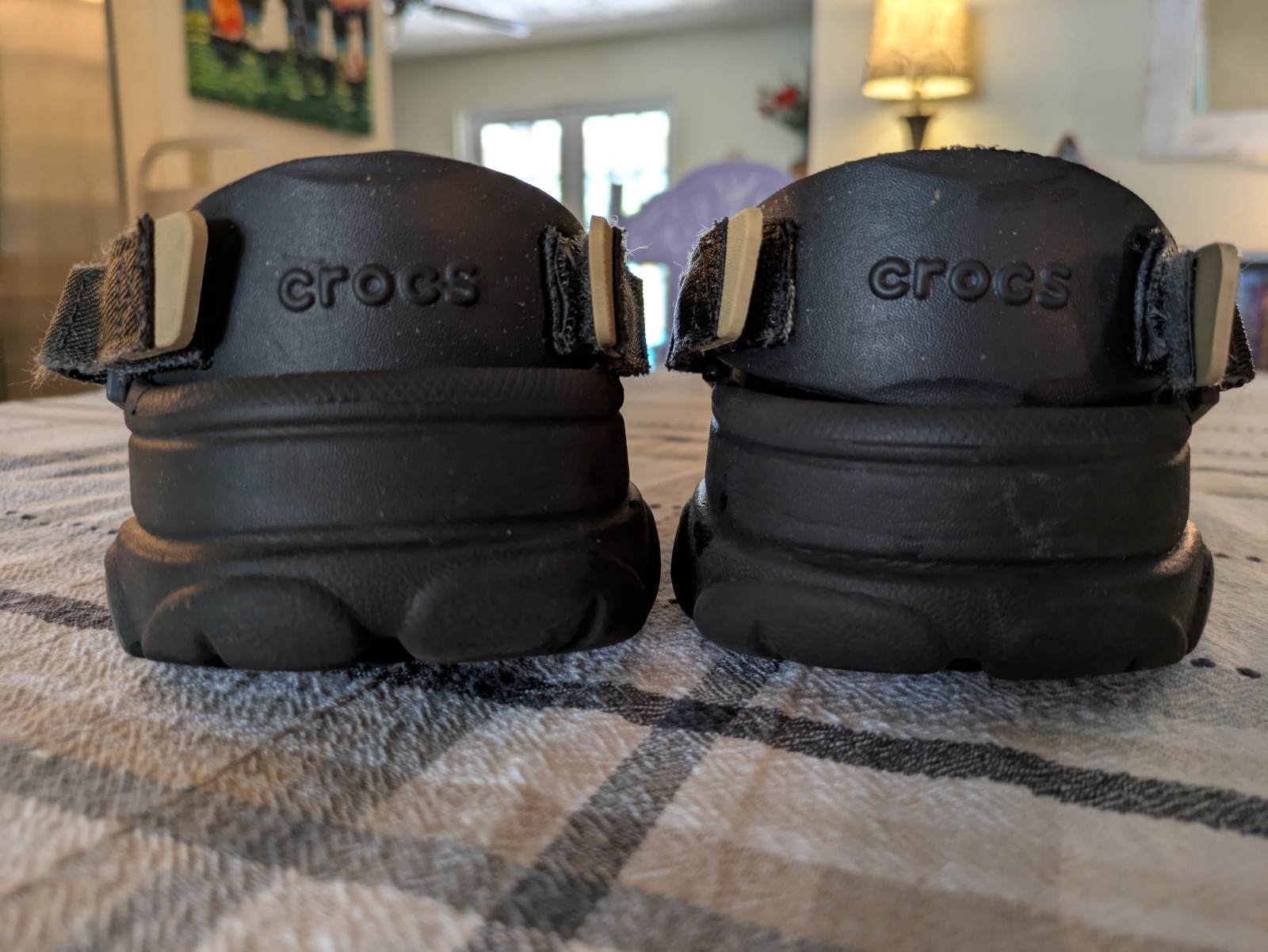 Crocs All-Terrain Clog Unisex M9 W11 Black Rugged Adjustable Strap Comfort