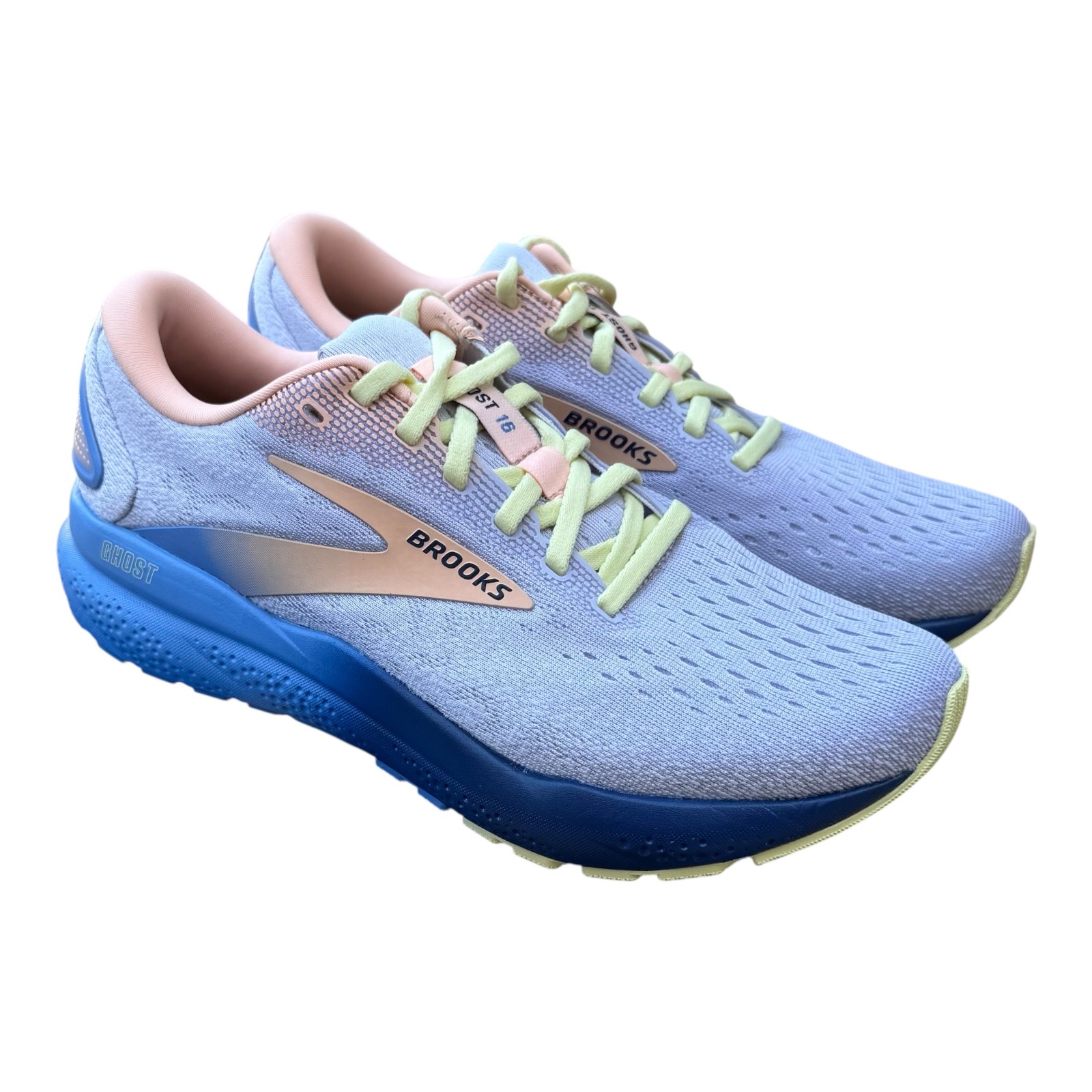 Women’s Brooks Ghost 16 Haze/ Blueprint/ Peach 120407 1B 182 Running Shoes