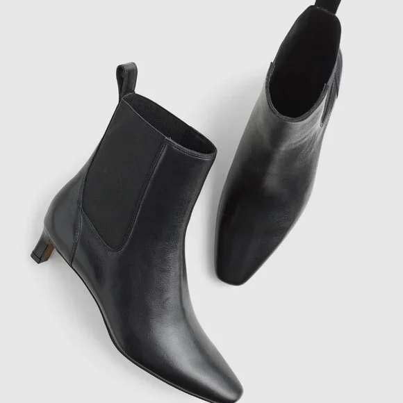 NEW Madewell The Dimes Chelsea Boot Black Leather Size 9 NX443 Ankle