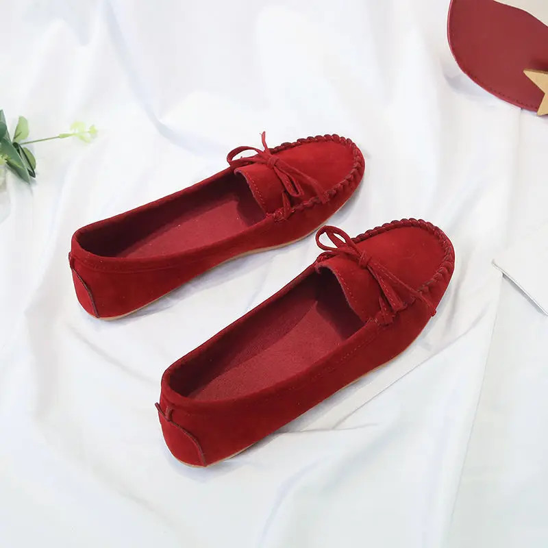 Fashion Women Shoes Slip on Loafers for Ballet Flats Women Suede Casual Sneakers