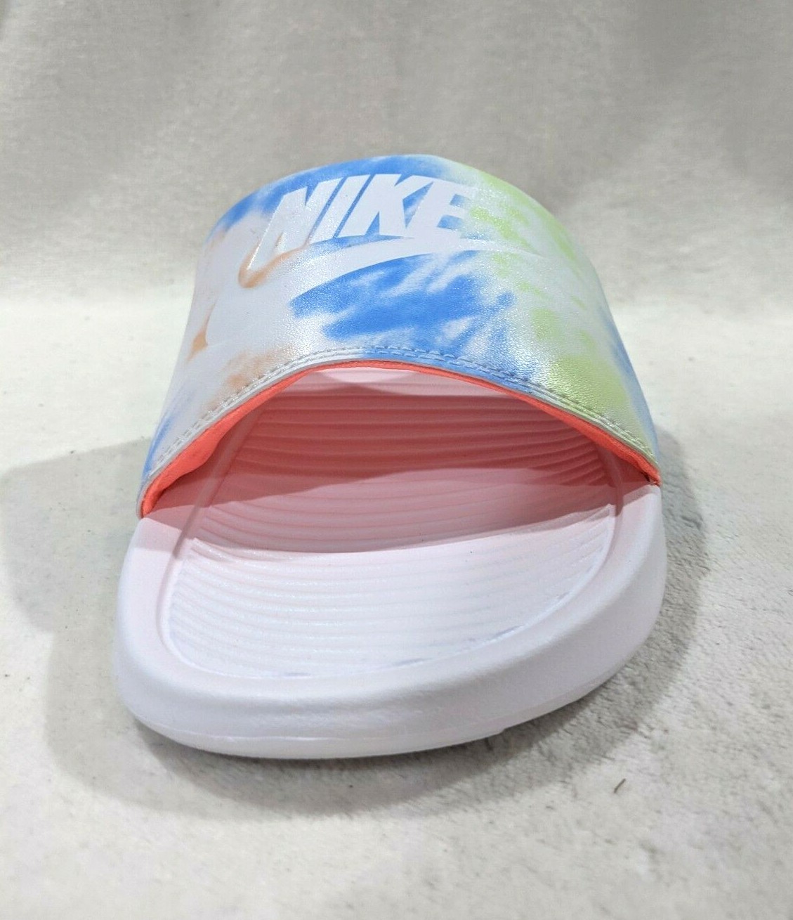 Nike Victori One White/Multicolor Print Women’s Slides Sandals-Sz 6/7/8/9/10/11
