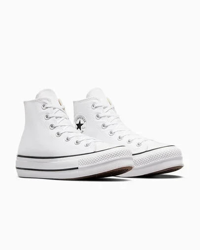 converse us 10.5 560846C ctas lift hi white/black/white