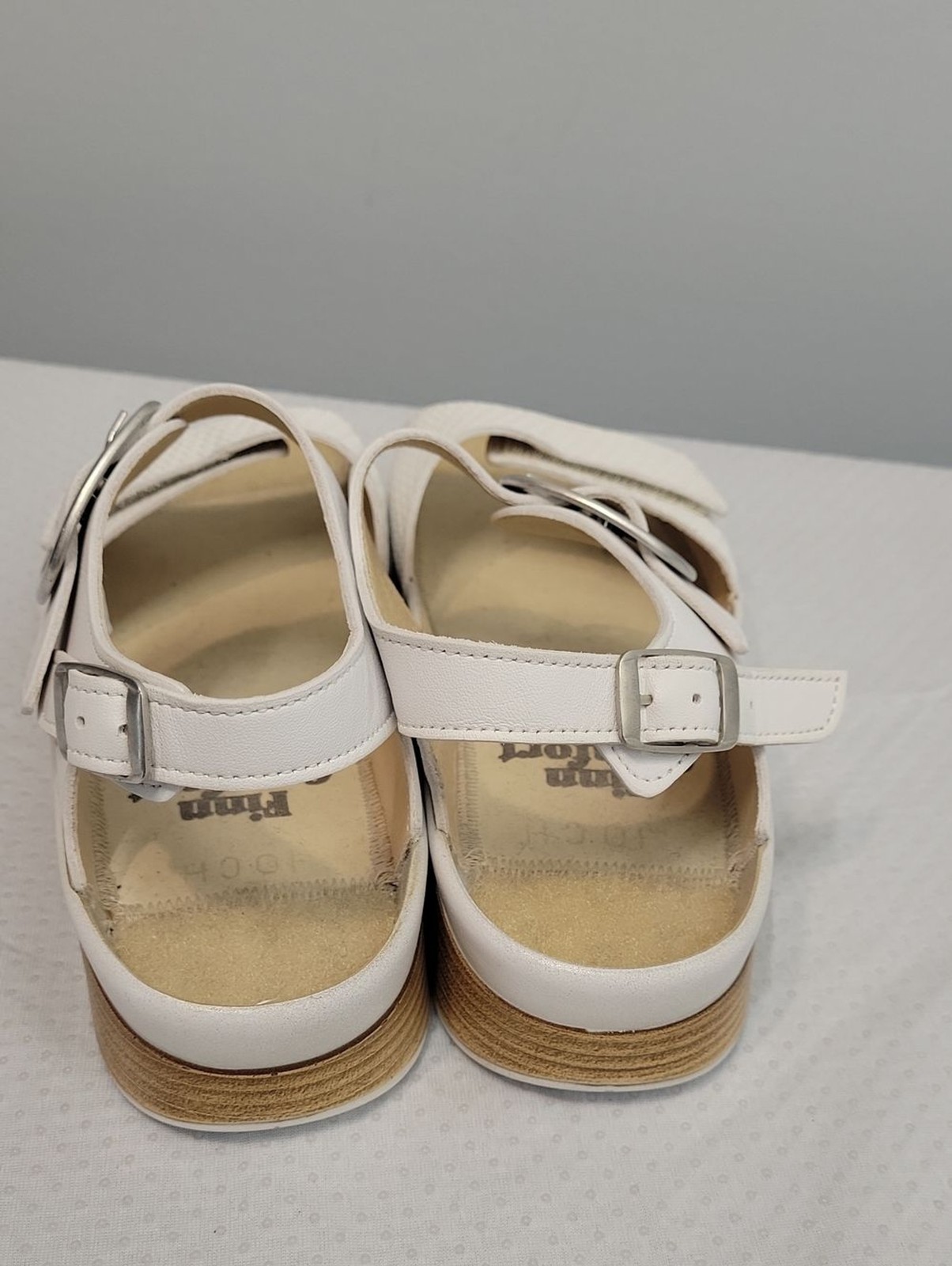 Finn Comfort Germany Waldi white comfort sandals womens size GR38 7.5 US