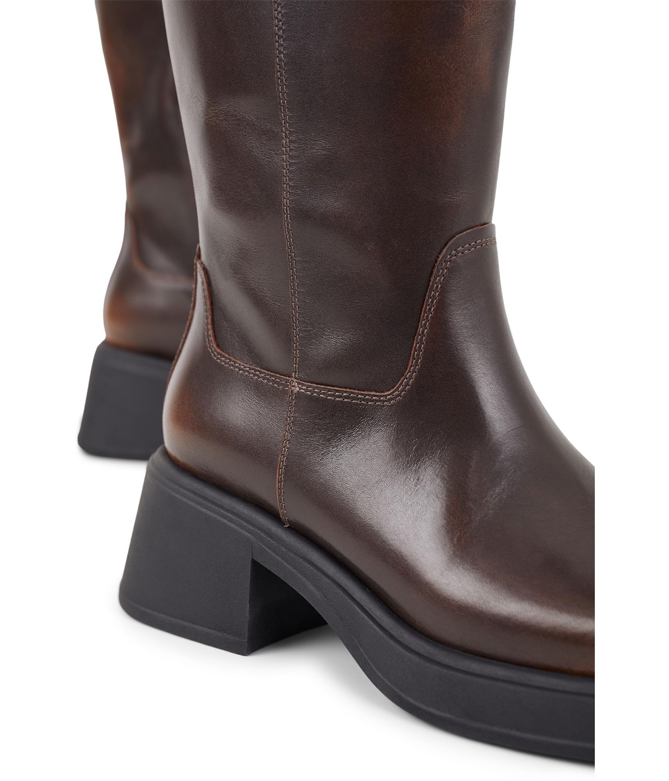 Vagabond Shoemakers Dorah Leather Riding Boot Brown EU 39 (US Women’s 9) M