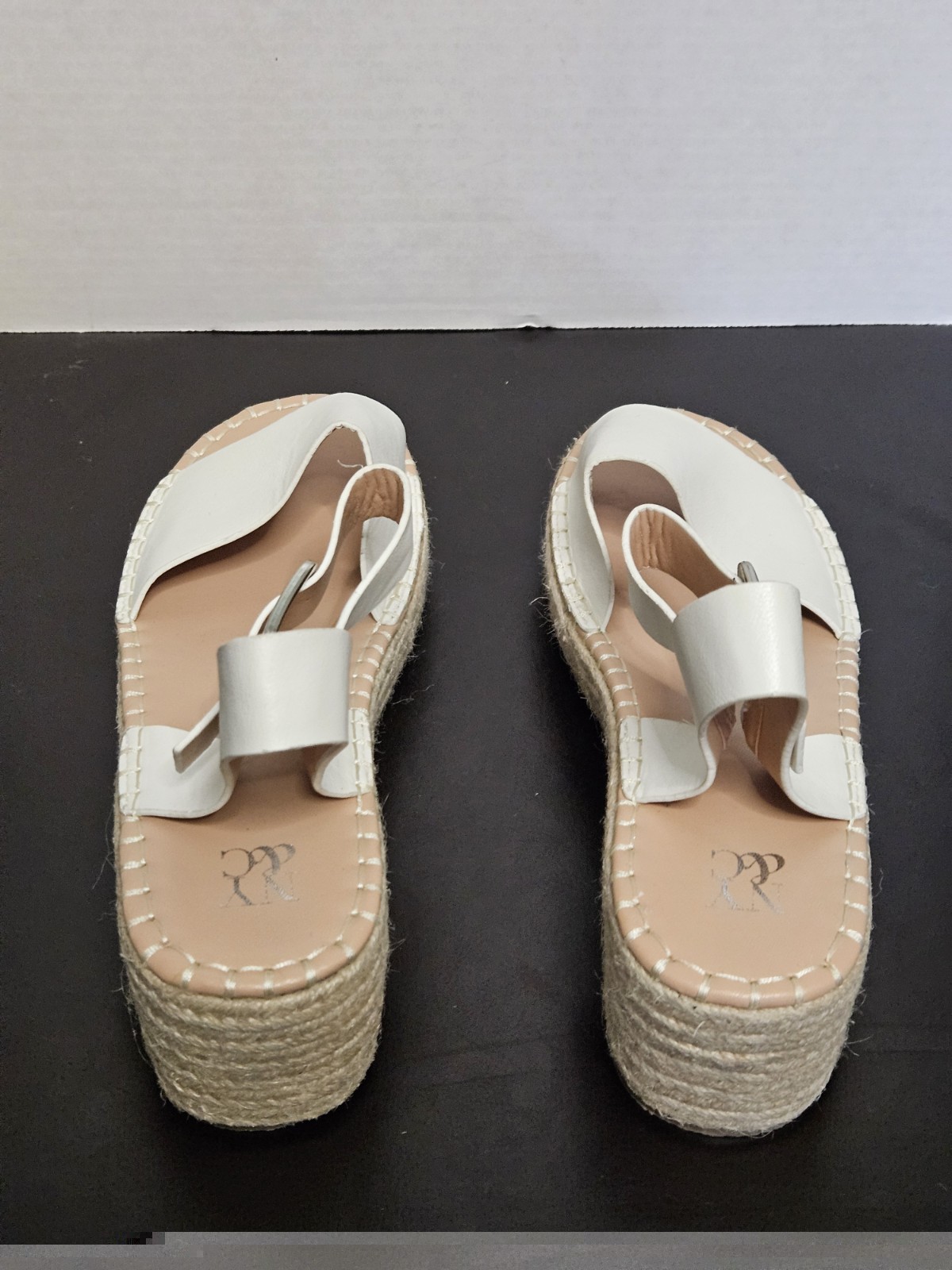 Sz 11 – New York & Company Elandra espadrille platform sandals White