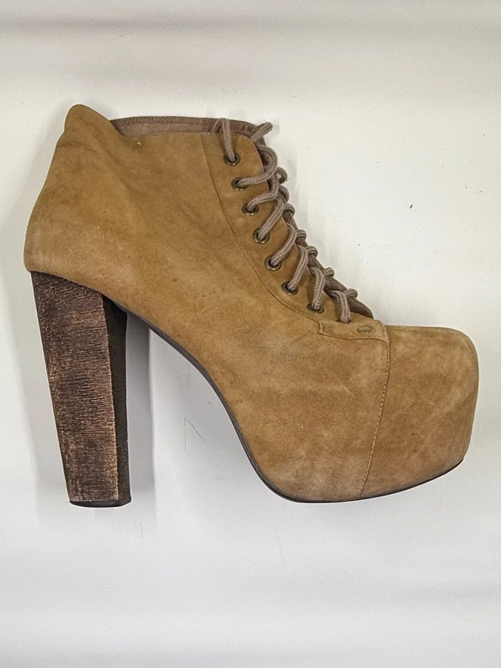 Jeffrey Campbell Tan Suede Litas (Size 9)