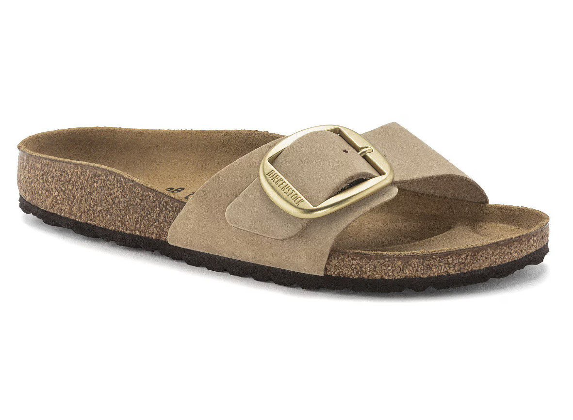 Birkenstock Madrid Big-Buckle Sandals Sandcastle Nubuck Leather Women’s EU 37-41