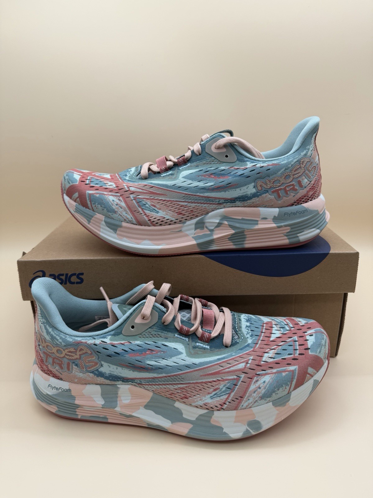 ASICS Noosa Tri 15 Pure Aqua/Pale Apricot Size 8 Women’s Brand New 🔥