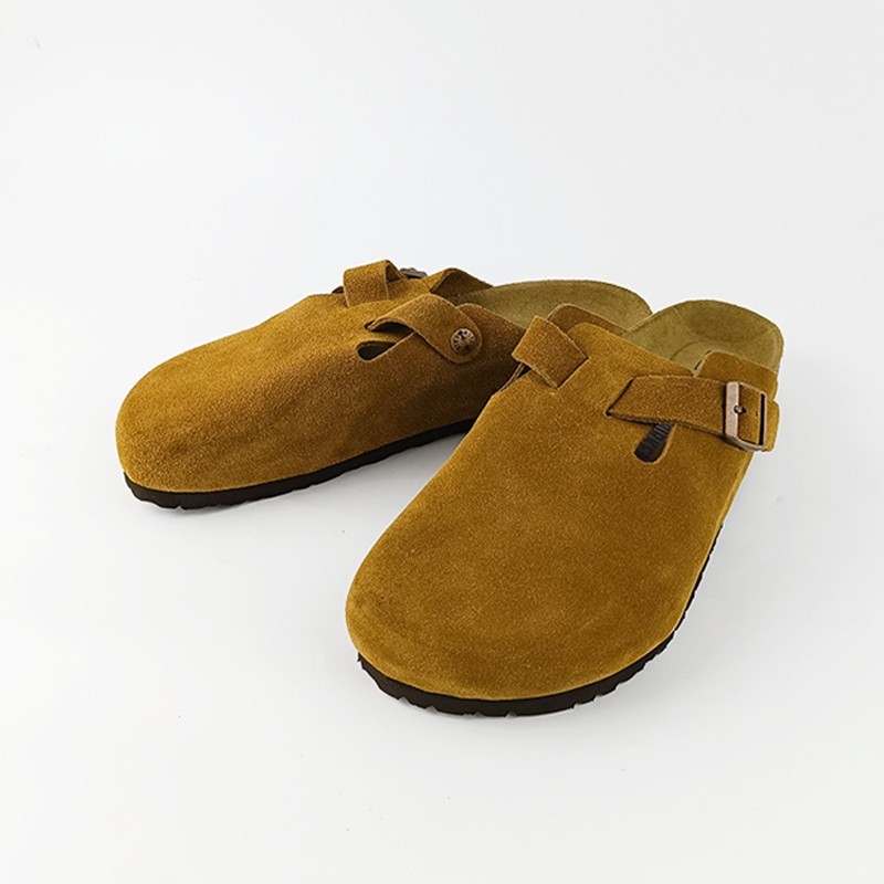 Birkenstock Boston Soft Footbed Taupe/Mocha/Black/Mink Suede Women/Men Shoes