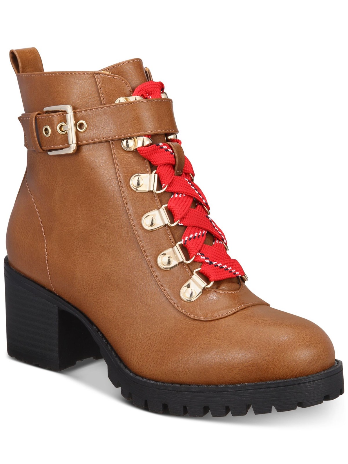 MATERIAL GIRL Womens Brown D-0.5″ Platform Hillari Round Toe Booties 8.5 M