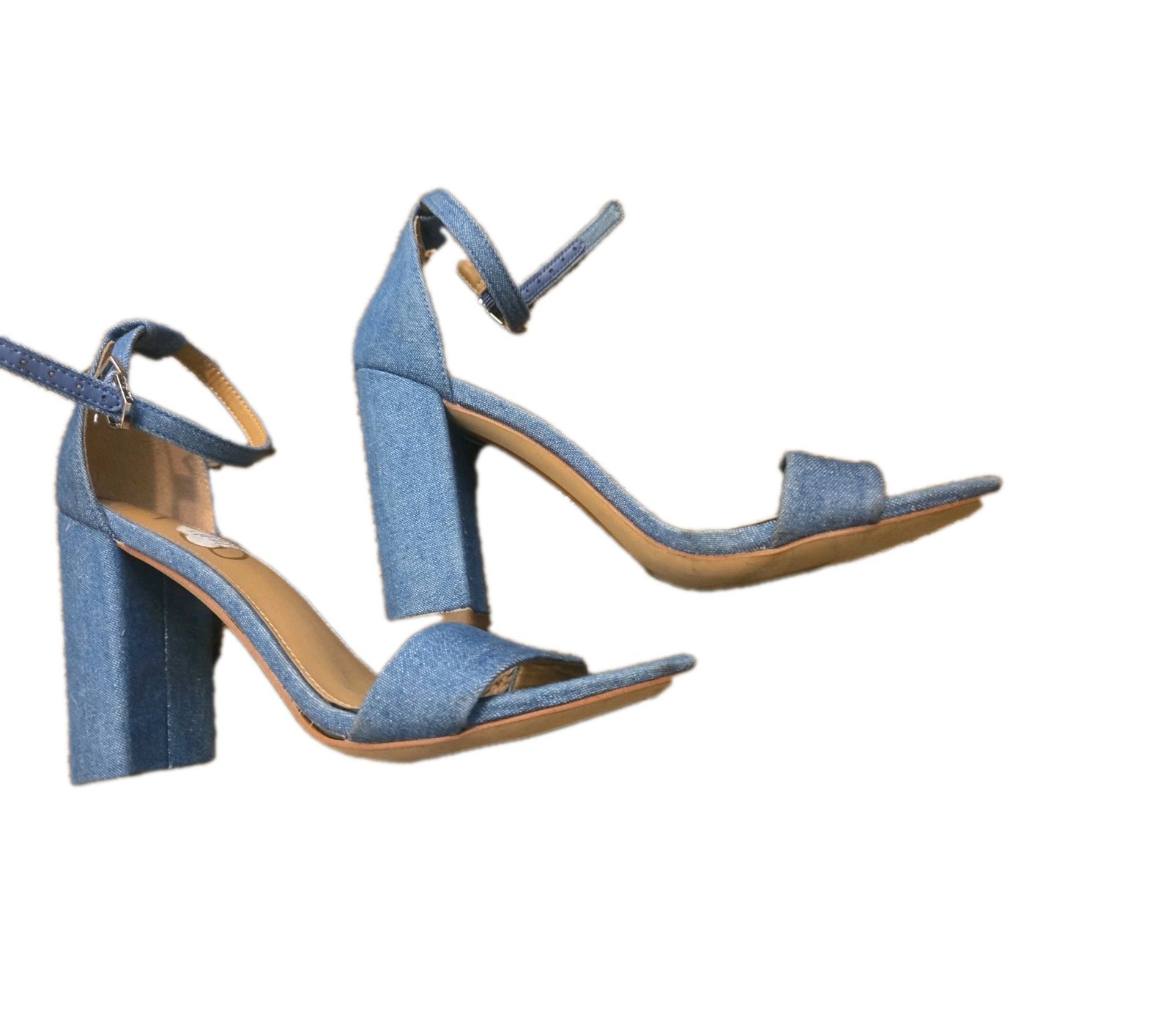 Sam Edelman Women’s Yaro Ankle Strap Sandal Size 6 1/2 Washed Indigo