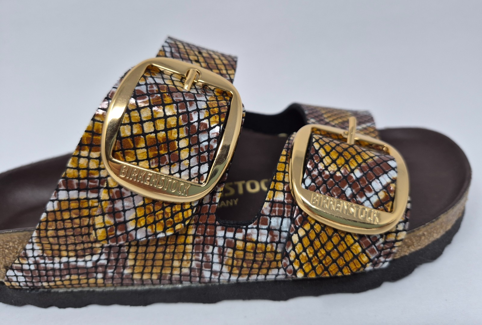 Birkenstock Women’s EU 36 = US 5 Arizona Big Buckle Python Narrow Sandals READ