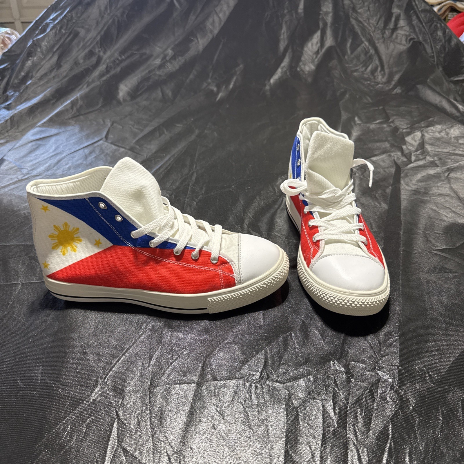 Philippines Themed Canvas High Top Sneakers