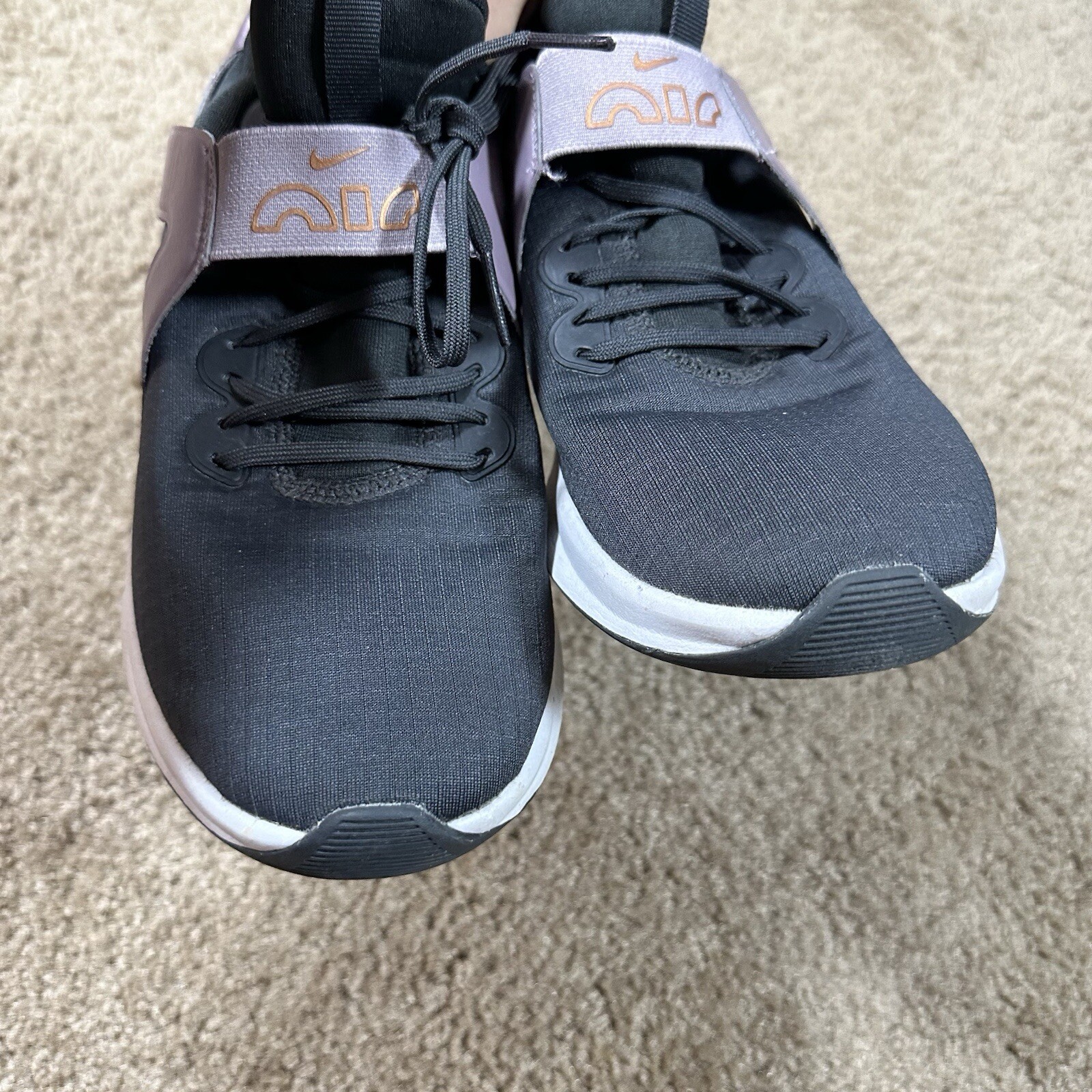 Nike Air Max Bella TR 5 Premium Dark Smoke Grey Purple Gold Women’s 9.5