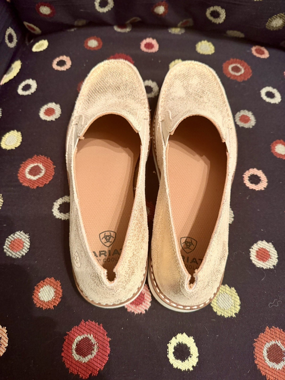 Ariat Cruiser 360 Cooling Womens Sz 11 B Rose Gold Slip On Sneakers Shoes NEW