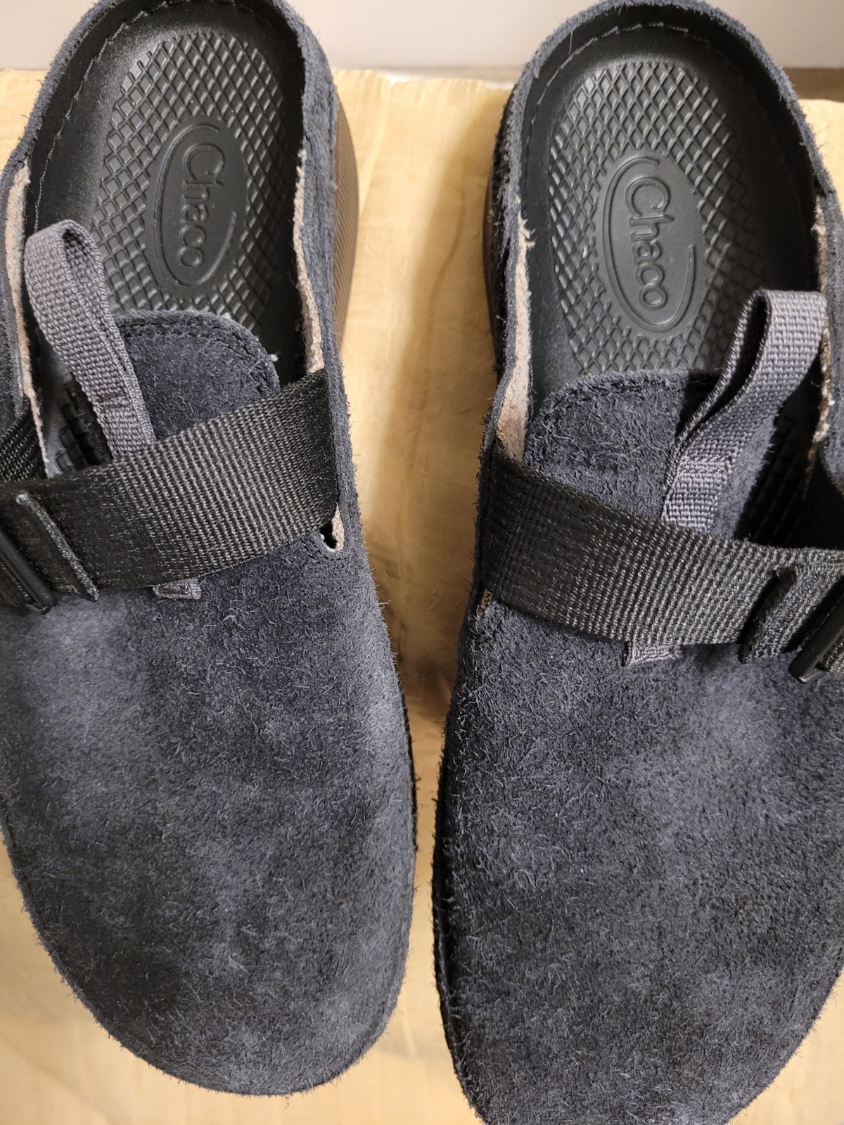 Women’s CHACO PAONIA Clog Black Nubuck Slip-on Shoes – Size 9 – Nice!