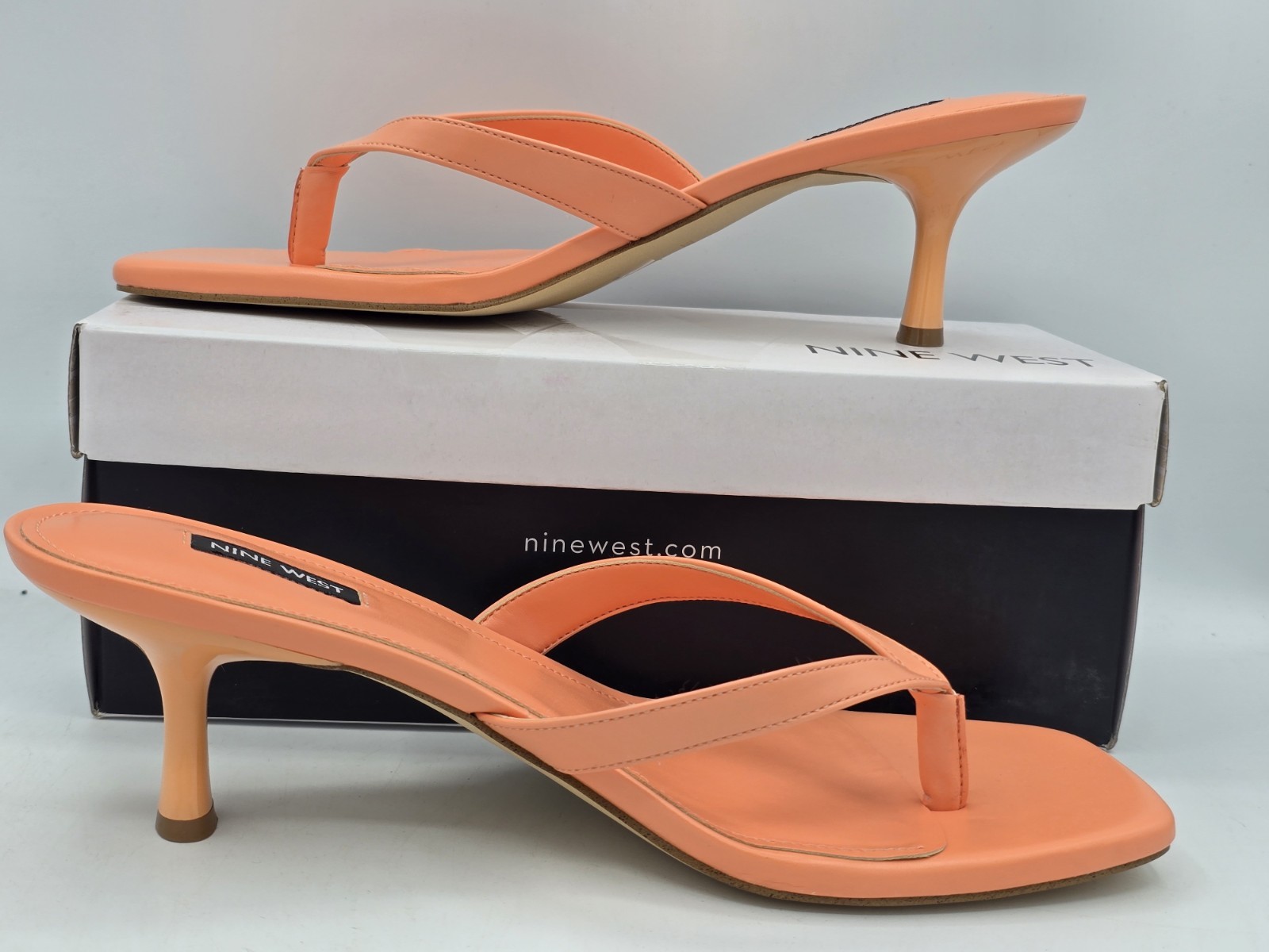 Woman’s Heels Nine West Andela 3 – Orange 800 – Sz 11 M New With Box