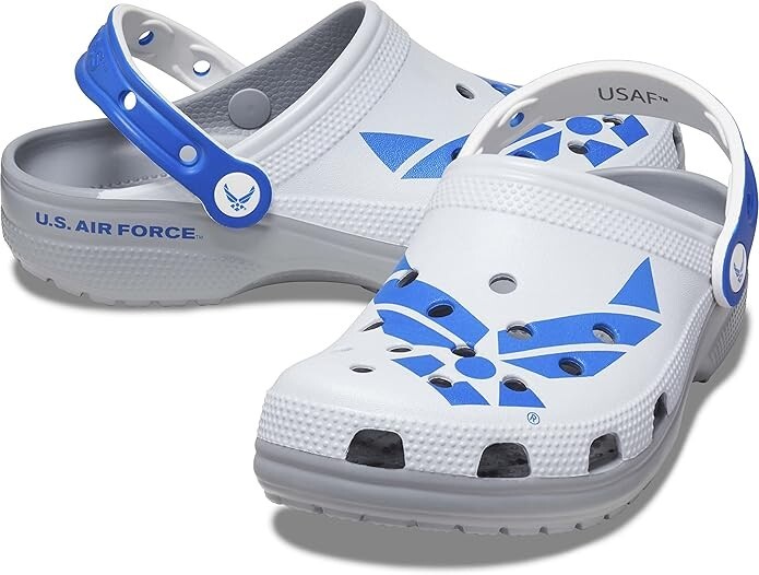 Crocs 207752-100-M6W8 Unisex Classic United States Military Clogs, Air Force