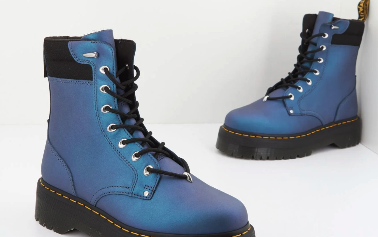 Dr. Martens Jadon II Hardware HDW Platforms DK Blue/Bla MSRP$300 FiveStarREVIEWS
