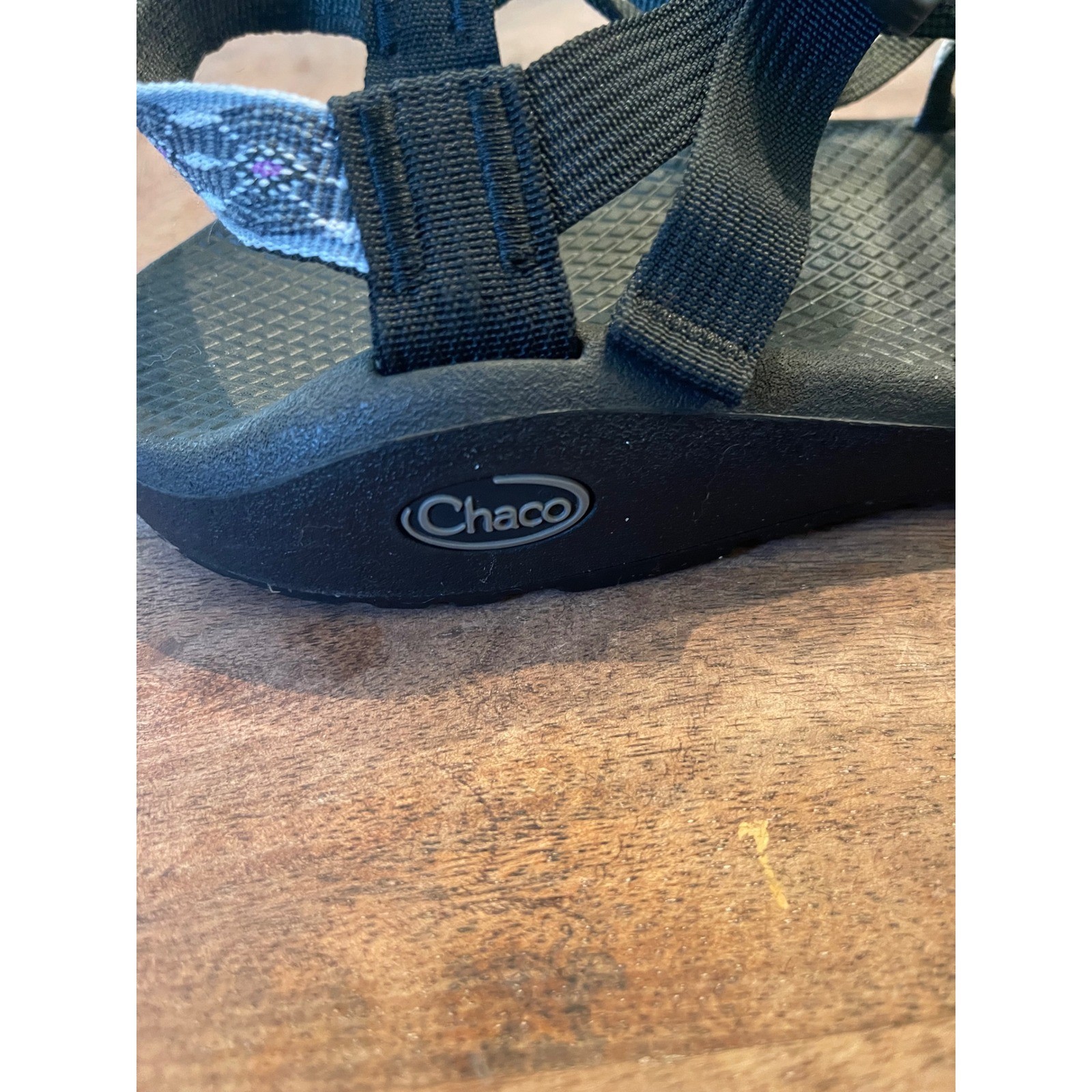 Chaco Z Cloud X2 Womens 9 Sandals Black Grey Pink Strappy Toe Loop Hiking Shoes