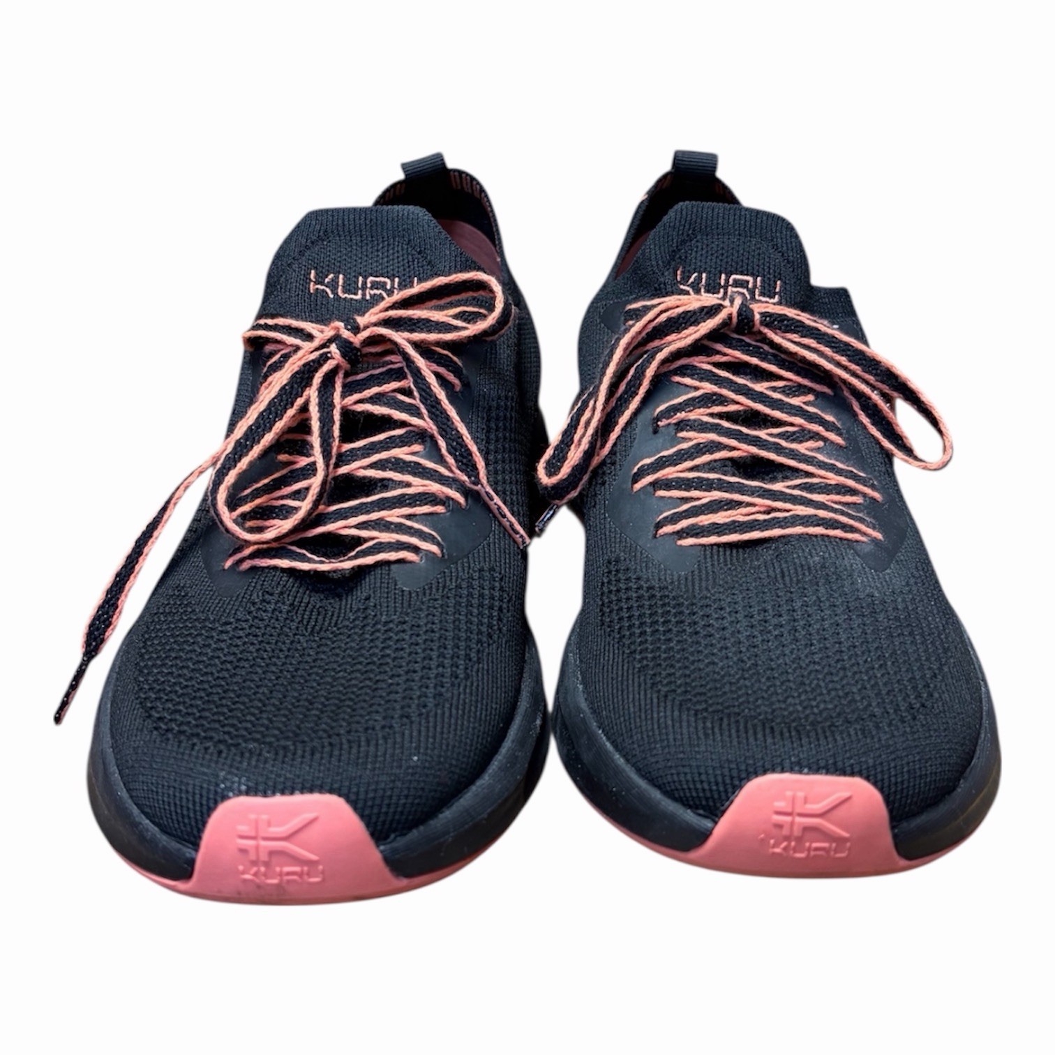 KURU FLUX Black-SoftCoral NOVAKnit EVA Foam Running Shoes Women’s 11 Sneakers