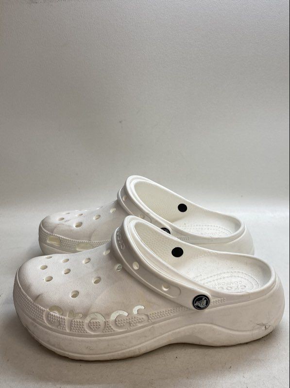 Crocs Baya Platform Clog White Women’s Size 10