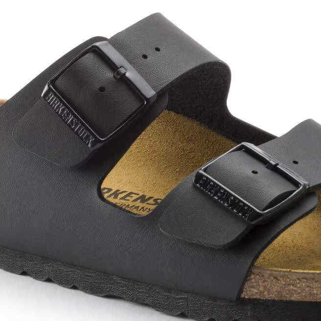 Birkenstock Arizona Black Birko-Flor Leather Sandals Narrow/Wide EU 37-45 Unisex