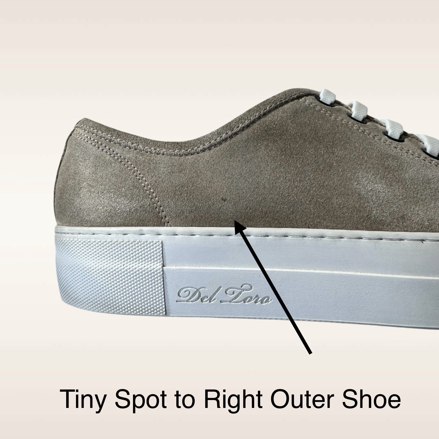 Del Toro Tan Suede Low Top Sneaker Women’s Size 9 Made in Italy Designer Shoes