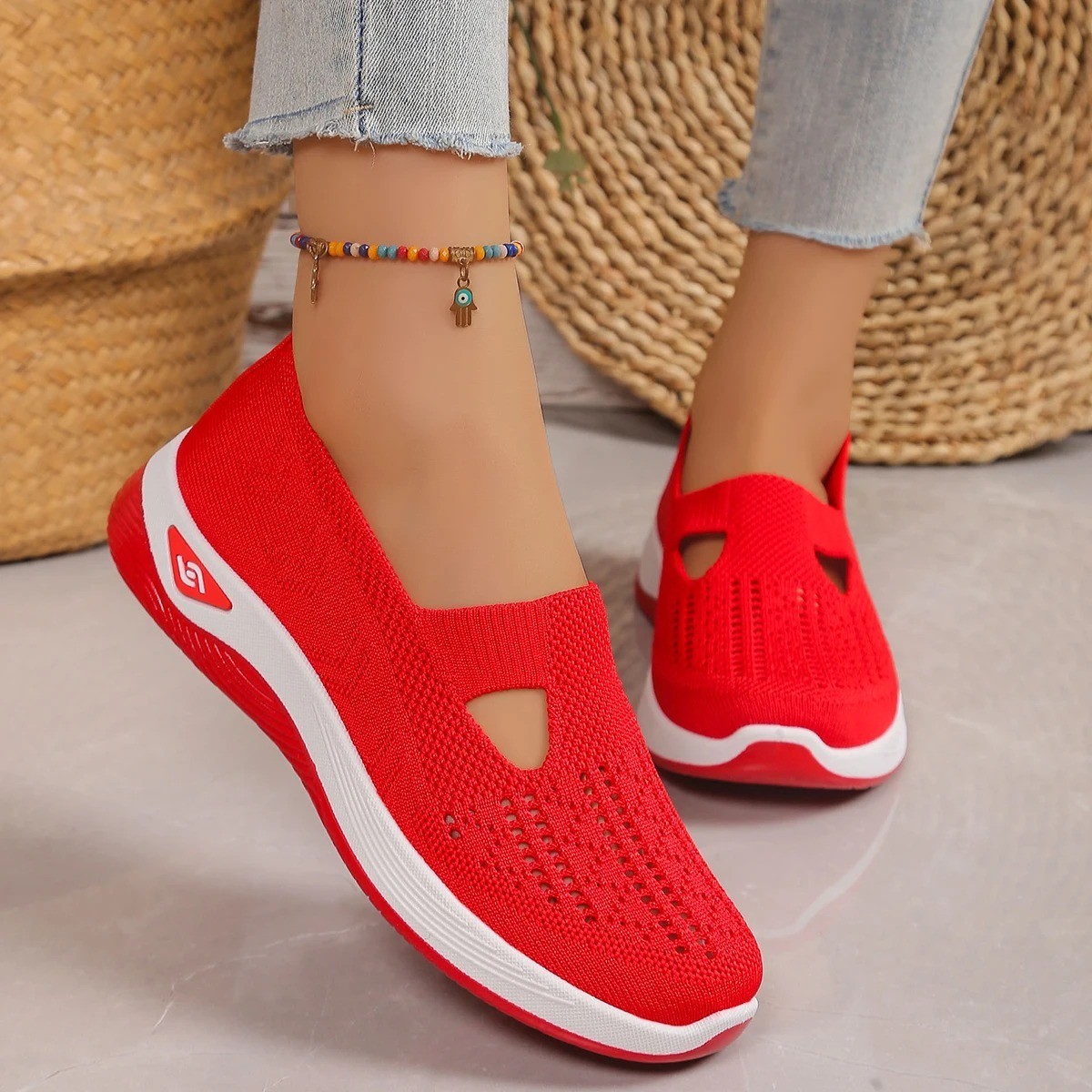 Women’S Casual Shoes Breathable Comfortable Orthopedic Shoes Non Slip Sneakers f