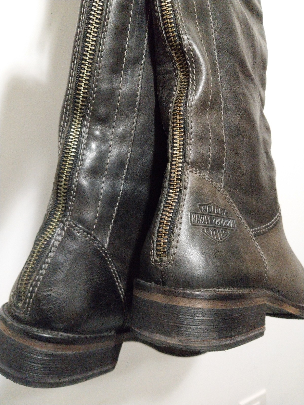 Harley-Davidson Women’s Size 7.5 Monique 19.5-Inch Tall Black Boots D83666