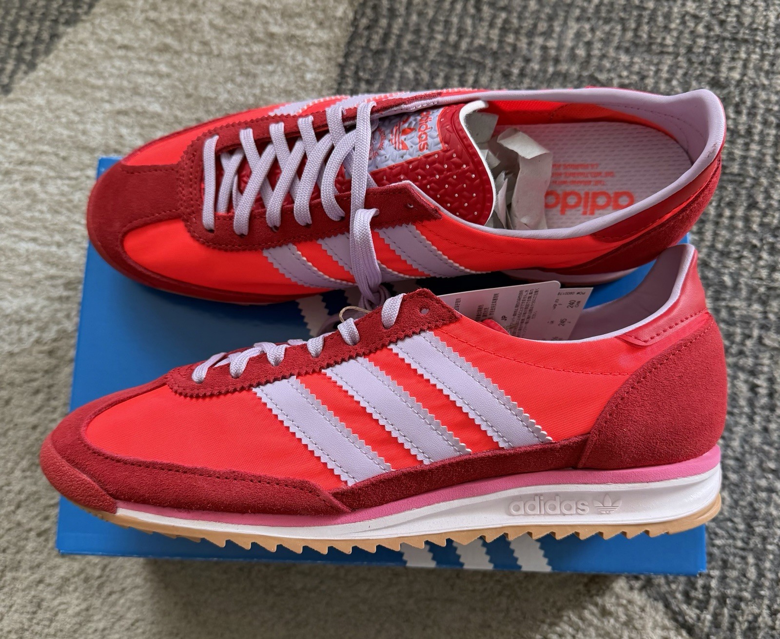 Women’s adidas SL72 OG Solar Red JH7392 Size 7.5 NIB