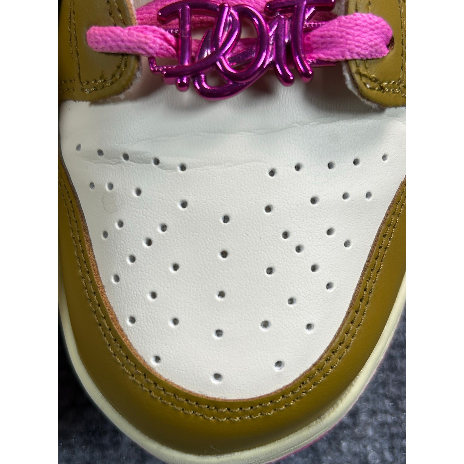 Nike Dunk Low SE Just Do It Bronzine Pink Women 8.5 Men 7 FD8683-700 Box