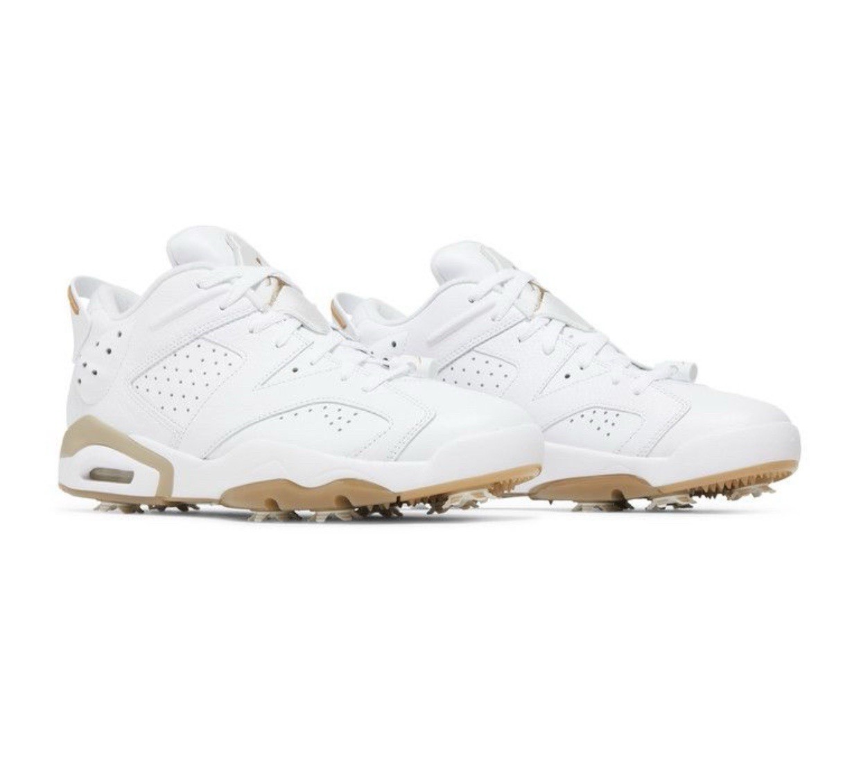 Women’s Size 5 Men 3.5 Nike Air Jordan 6 Retro Low Golf White Khaki DV1376-100