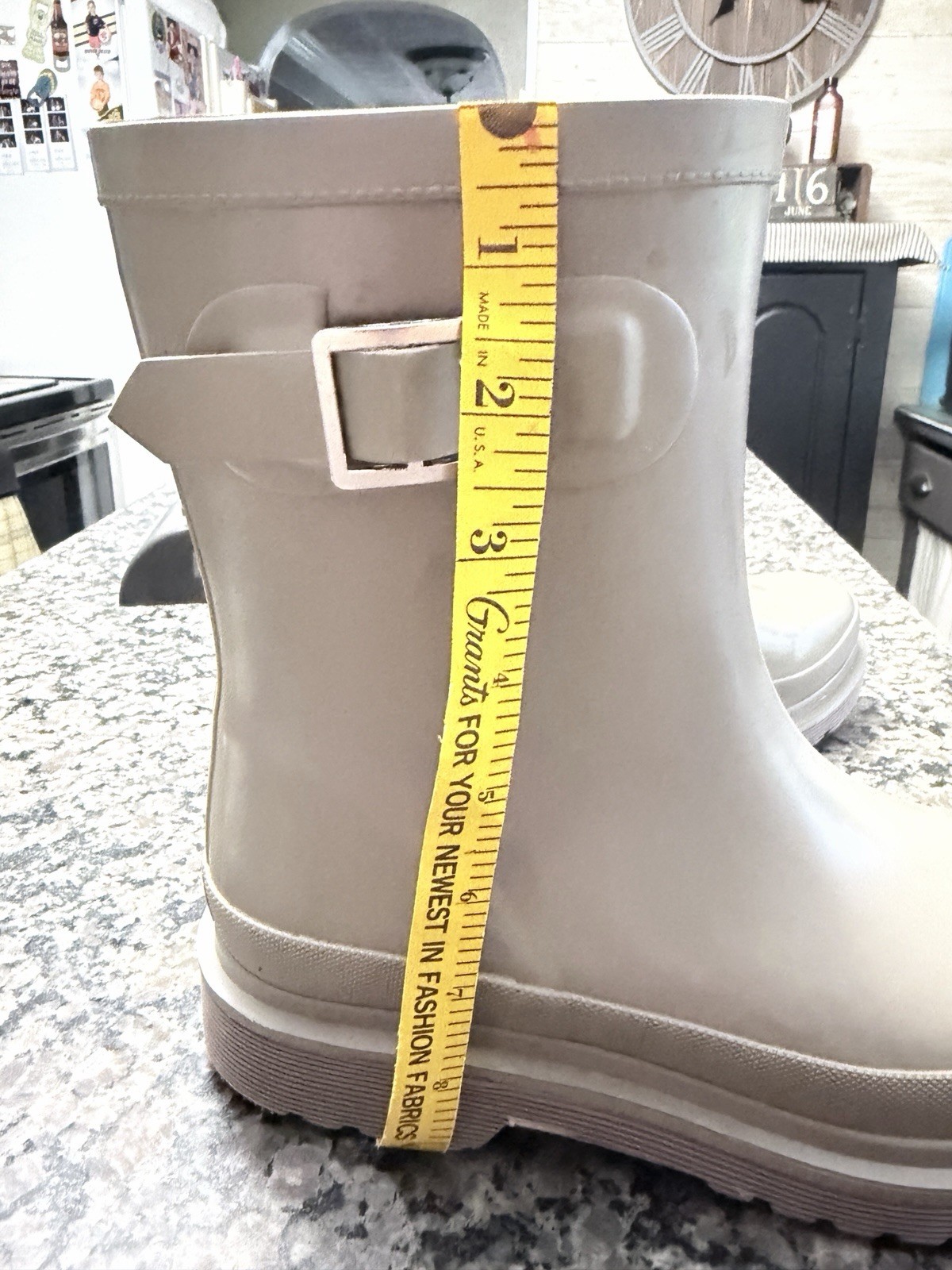 CHOOKA RUBBER LINED PULL ON WOMEN’S RAIN BOOTS 9M BALLARD MID Lined Foam Insole