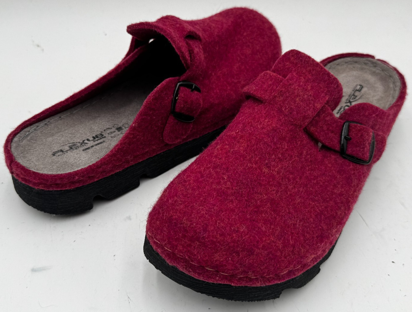 Flexus By Spring Step Clogger Women’s Shoes Size10 Bordeaux Wool Mule Slip On