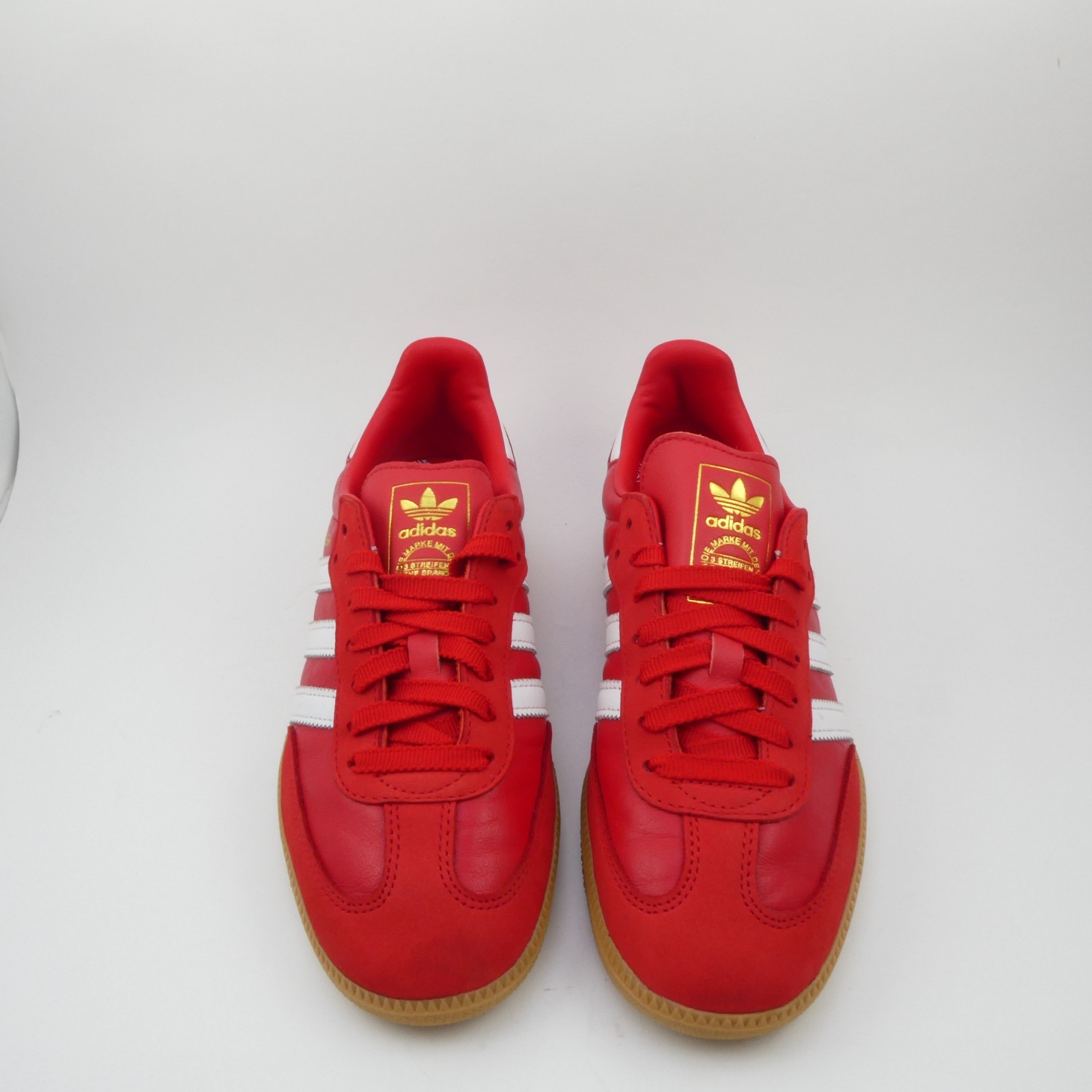 Adidas Samba Women’s 8 OG Shoes Athletic Casual Soccer Skate Red-White-Gold
