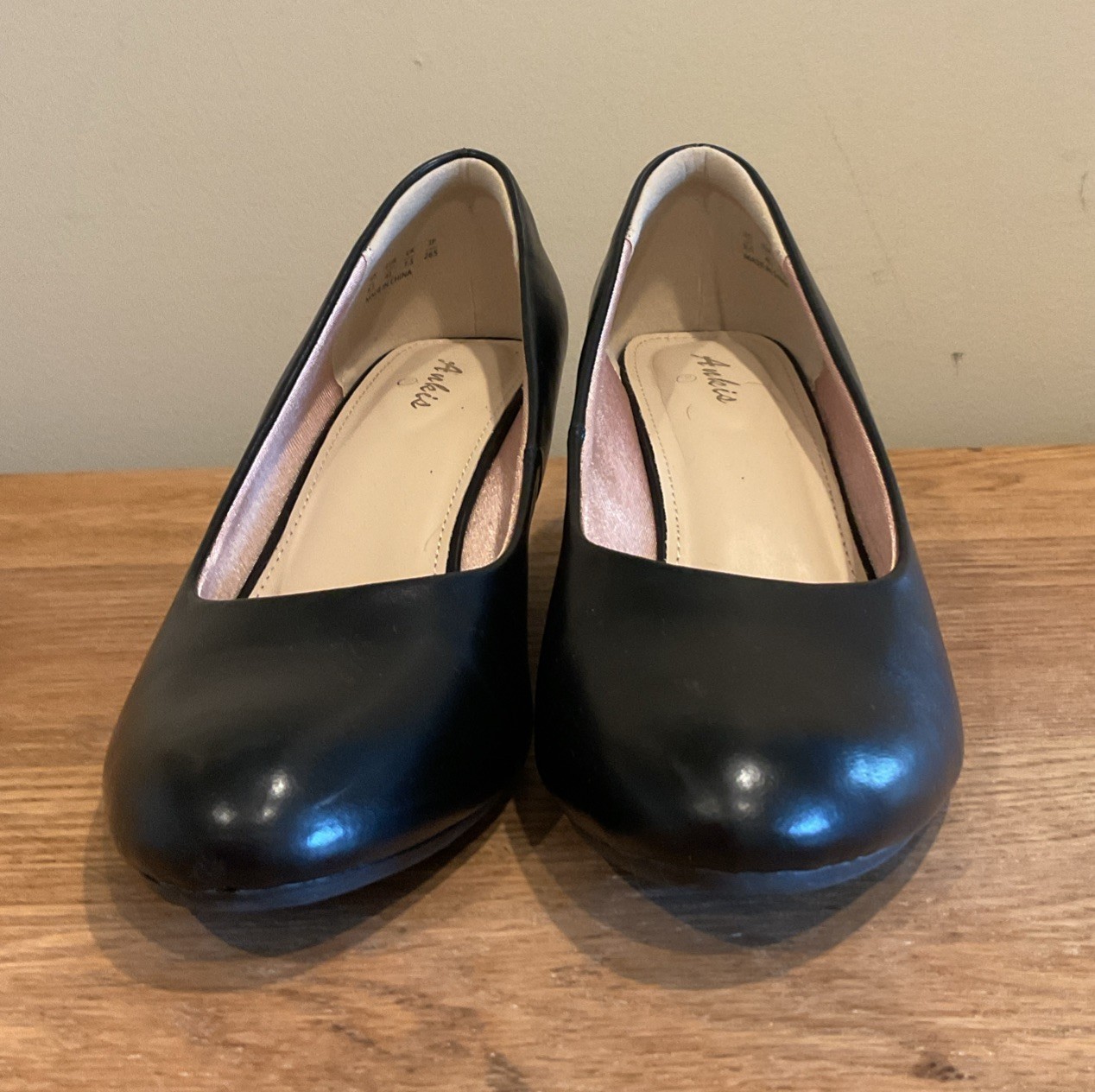 Ankis Black Nubuck Wedge Size 9.5 Worn Once