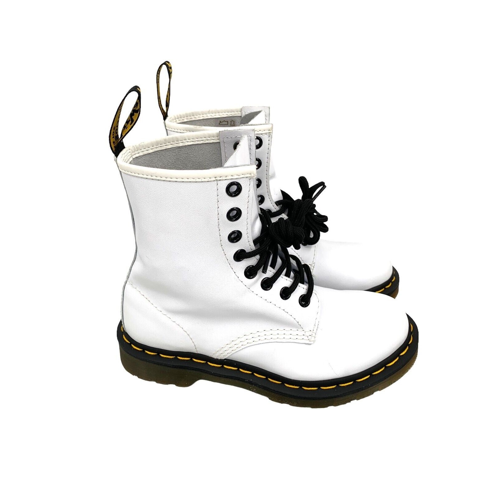 Dr. Doc Martens Boots 1460 SMOOTH LEATHER LACE UP BOOTS combat 8 eyes size US 6