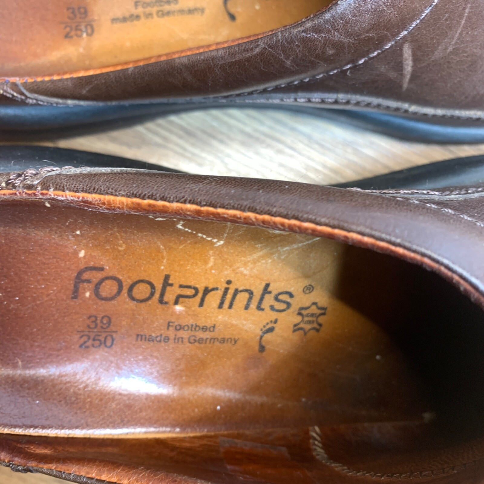 FOOTPRINTS Brown Leather Ashby Slip On Mules Shoes Women’s US 8 EU 39 Narrow