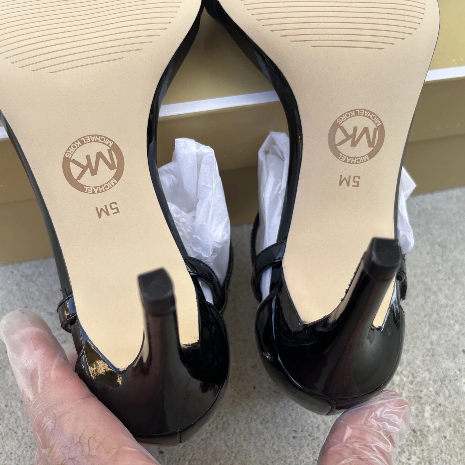 Michael Kors Sandal Pump Heels Size 5 M Special Occasion Simone Mid Heels