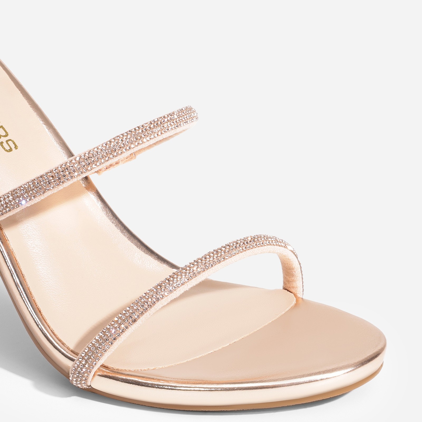 Dream Pairs Women Heeled Sandals Rhinestone Sparkling Dinner Party Wedding Shoes
