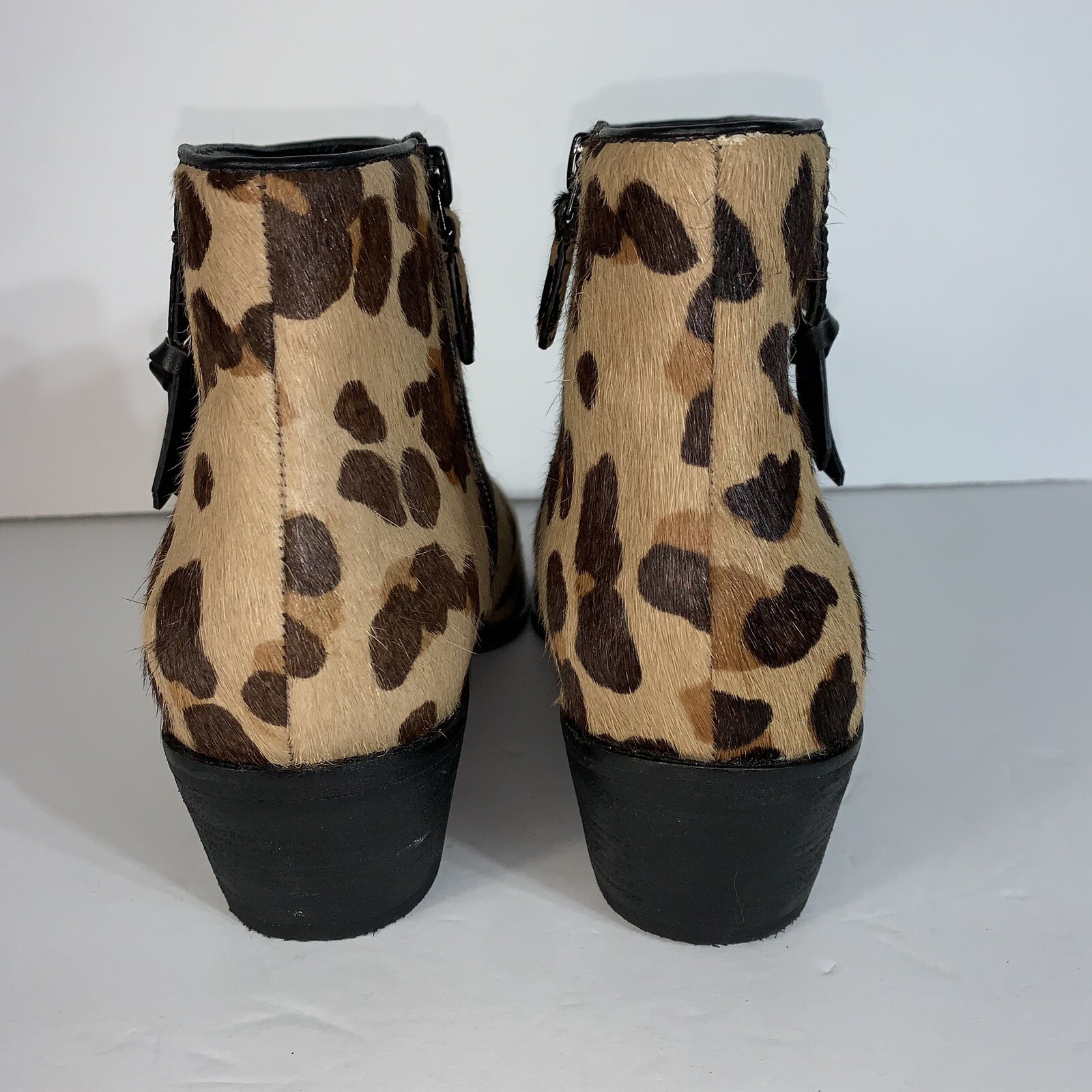 Cole Haan Joanna genuine calf hair booties in jaguar hai size 8.5B