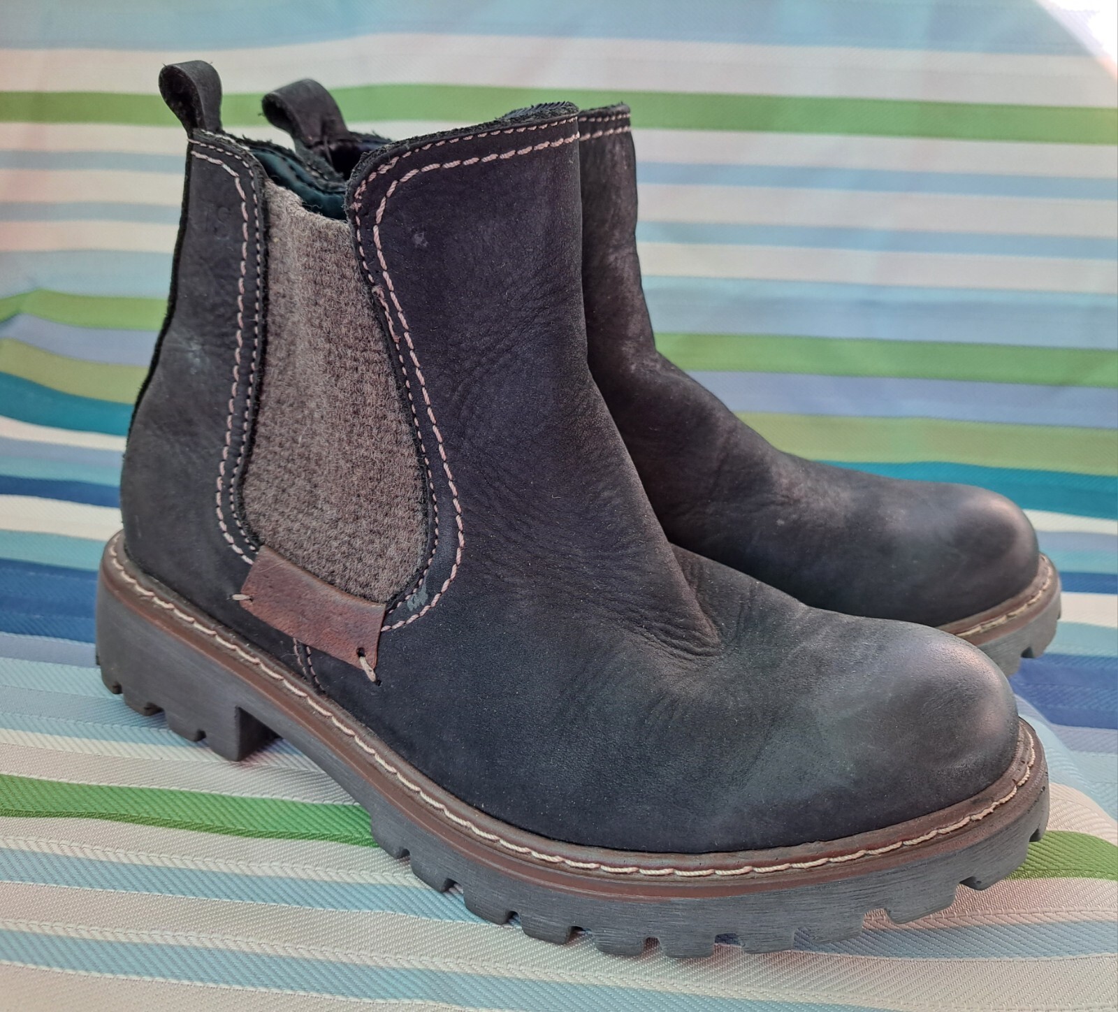 JOSEF SIEBEL MARTA BROWN LEATHER BOOTS EU 36 USA 6 EUC