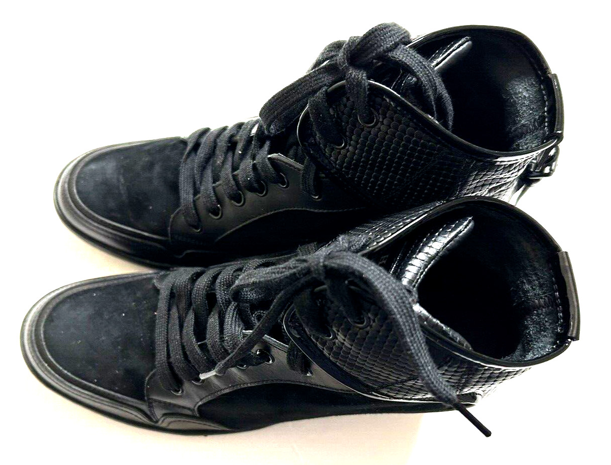 Hogan Rebel Made in Indonesia Women’s Euro 41 USA 10 Black Leather Boots