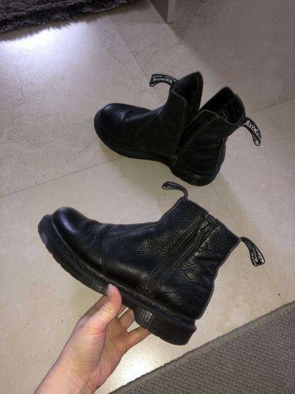 Women Dr Martens boots black leather 36 #3KYG